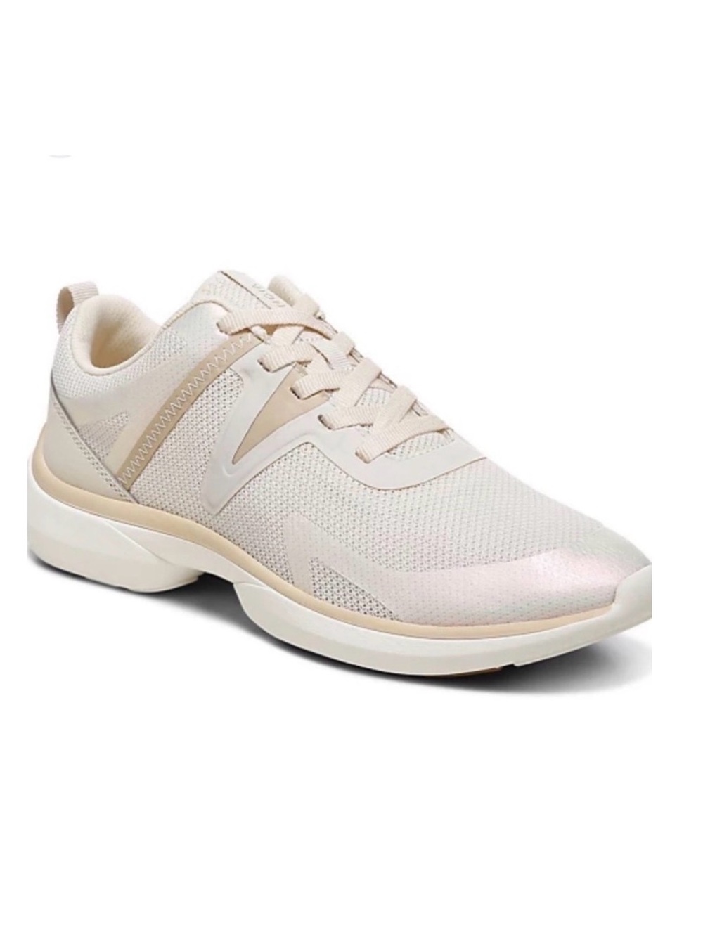 Vionic Cream Lace-Up Athletic Sneakers